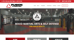 Desktop Screenshot of fusionfitnessmma.com