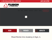 Tablet Screenshot of fusionfitnessmma.com